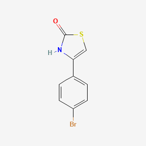 molecular formula C9H6BrNOS B1273638 4-(4-Bromophenyl)-2-hydroxythiazole CAS No. 3884-34-2