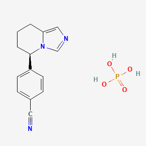 molecular formula C14H16N3O4P B12736400 (R)-Fadrozole phosphate CAS No. 2743427-54-3