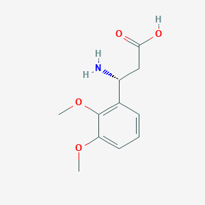 molecular formula C11H15NO4 B1273647 (R)-3-Amino-3-(2,3-dimethoxyphenyl)propanoic acid CAS No. 742691-70-9