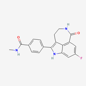 molecular formula C19H16FN3O2 B12736525 Rucaparib metabolite M337C CAS No. 1577999-02-0