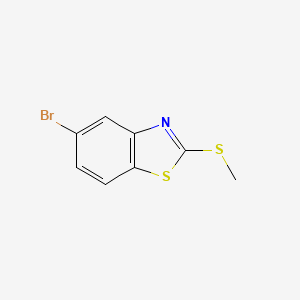 molecular formula C8H6BrNS2 B1273659 5-Bromo-2-(methylthio)benzo[d]thiazole CAS No. 203395-29-3