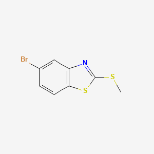 molecular formula C8H6BrNS2 B1273659 5-溴-2-(甲硫基)苯并噻唑 CAS No. 203395-29-3