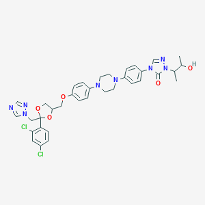 molecular formula C35H38Cl2N8O5 B127367 Hydroxy Itraconazole CAS No. 148626-66-8