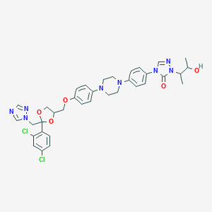 molecular formula C35H38Cl2N8O5 B127367 羟基伊曲康唑 CAS No. 148626-66-8