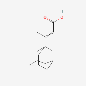 molecular formula C14H20O2 B1273672 3-(1-Adamantyl)but-2-enoic acid 