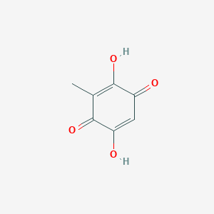 molecular formula C7H6O4 B12736771 2,5-Dihydroxy-3-methyl-1,4-benzoquinone CAS No. 2207-58-1