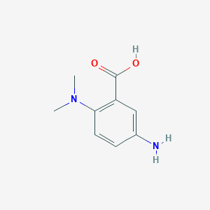 molecular formula C9H12N2O2 B1273681 5-氨基-2-(二甲胺基)苯甲酸 CAS No. 344303-78-2