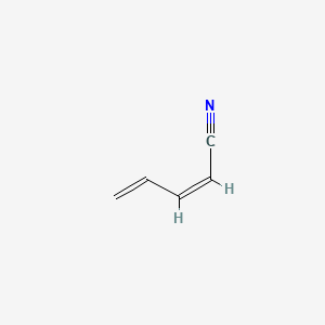 molecular formula C5H5N B12736841 cis-2,4-Pentadienenitrile CAS No. 2180-69-0