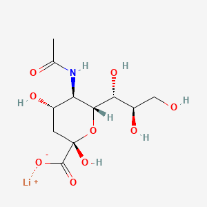 molecular formula C11H18LiNO9 B12736879 Lithium N-acetylneuraminate CAS No. 103882-91-3