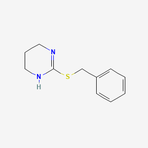 molecular formula C11H14N2S B1273688 2-(Benzylsulfanyl)-1,4,5,6-tetrahydropyrimidine CAS No. 6497-88-7