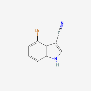 molecular formula C9H5BrN2 B1273693 4-bromo-1H-indole-3-carbonitrile CAS No. 903131-13-5