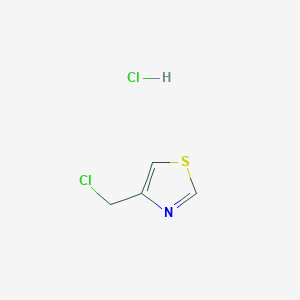 molecular formula C4H5Cl2NS B1273700 4-(Chloromethyl)thiazole hydrochloride CAS No. 7709-58-2