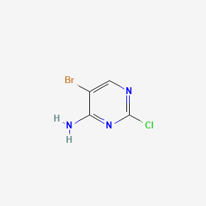 molecular formula C4H3BrClN3 B1273702 4-Amino-5-bromo-2-chloropyrimidine CAS No. 205672-25-9
