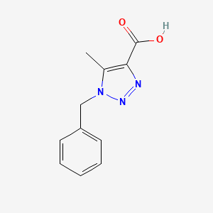molecular formula C11H11N3O2 B1273710 1-Benzyl-5-methyl-1H-1,2,3-triazole-4-carboxylic acid CAS No. 54698-60-1