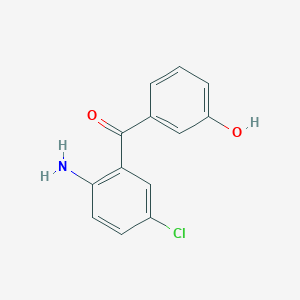 molecular formula C13H10ClNO2 B1273713 (2-Amino-5-chlorophenyl)(3-hydroxyphenyl)methanone CAS No. 62492-58-4
