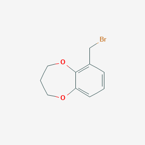 molecular formula C10H11BrO2 B1273715 6-(bromomethyl)-3,4-dihydro-2H-1,5-benzodioxepine CAS No. 499770-96-6
