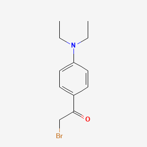 molecular formula C12H16BrNO B1273716 ALPHA-BROMO-4-(DIETHYLAMINO)ACETOPHENONE CAS No. 207986-25-2