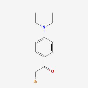 molecular formula C12H16BrNO B1273716 2-Bromo-1-[4-(diethylamino)phenyl]ethanone CAS No. 207986-25-2