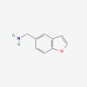 molecular formula C9H9NO B1273720 1-Benzofuran-5-ylmethylamine CAS No. 37798-08-6