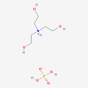 molecular formula C6H18NO7P B12737204 Tris(2-hydroxyethyl)ammonium dihydrogen phosphate CAS No. 97489-46-8