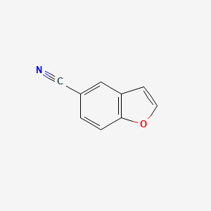 molecular formula C9H5NO B1273721 1-Benzofuran-5-carbonitrile CAS No. 79002-39-4