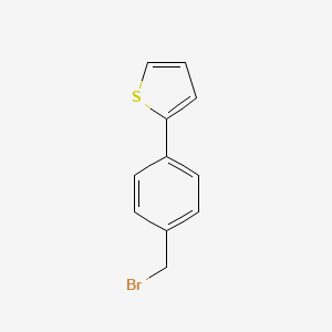 molecular formula C11H9BrS B1273725 2-[4-(Bromomethyl)phenyl]thiophene CAS No. 81443-46-1