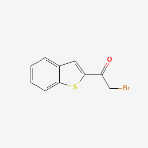 molecular formula C10H7BrOS B1273726 1-(1-Benzothiophen-2-yl)-2-bromo-1-ethanone CAS No. 97511-06-3
