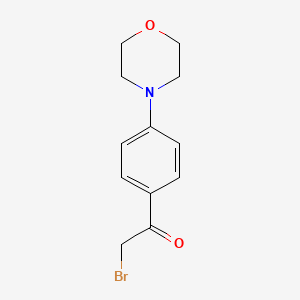 molecular formula C12H14BrNO2 B1273728 2-Bromo-1-(4-morpholinophenyl)ethanone CAS No. 210832-85-2
