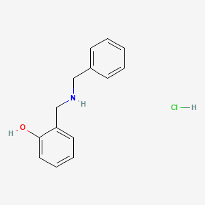 molecular formula C14H16ClNO B1273729 2-[(Benzylamino)methyl]phenol hydrochloride CAS No. 73057-58-6
