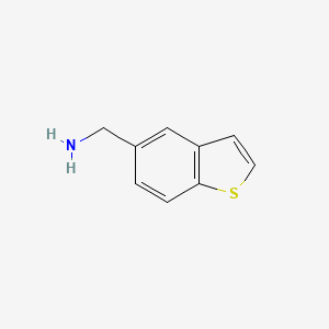 molecular formula C9H9NS B1273735 1-Benzothiophen-5-ylmethylamine CAS No. 56540-52-4