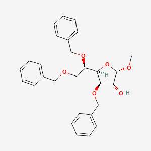 molecular formula C28H32O6 B12737353 Mebenoside, (1R)- CAS No. 20822-89-3