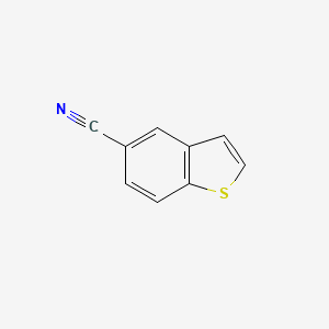 molecular formula C9H5NS B1273736 1-Benzothiophene-5-carbonitrile CAS No. 2060-63-1