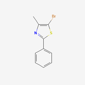 molecular formula C10H8BrNS B1273740 5-Bromo-4-methyl-2-phenyl-1,3-thiazole CAS No. 28771-82-6