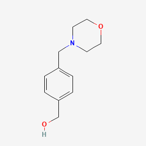 molecular formula C12H17NO2 B1273741 [4-(Morpholinomethyl)phenyl]methanol CAS No. 91271-65-7
