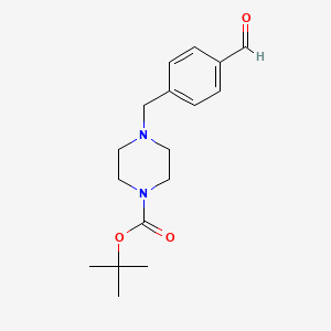 molecular formula C17H24N2O3 B1273742 tert-Butyl 4-(4-formylbenzyl)piperazine-1-carboxylate CAS No. 844891-09-4