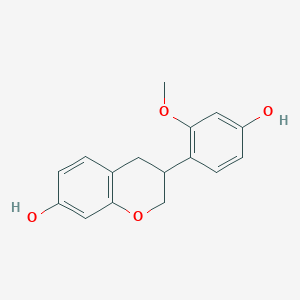 molecular formula C16H16O4 B12737435 Isovestitol CAS No. 63631-42-5