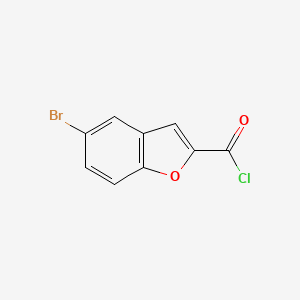 molecular formula C9H4BrClO2 B1273745 5-Bromobenzo[b]furan-2-carbonyl chloride CAS No. 62878-96-0
