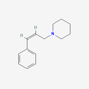 molecular formula C14H19N B12737464 N-Cinnamylpiperidine, (Z)- CAS No. 5844-54-2