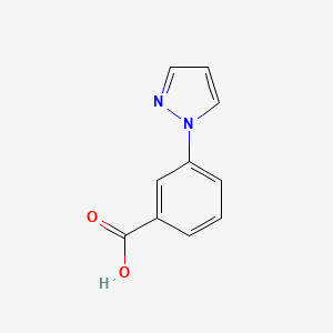 molecular formula C10H8N2O2 B1273748 3-(1H-吡唑-1-基)苯甲酸 CAS No. 264264-33-7