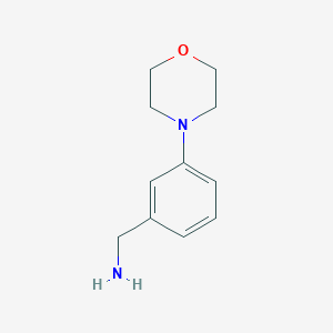 molecular formula C11H16N2O B1273749 (3-Morpholinophenyl)methylamine CAS No. 625470-29-3