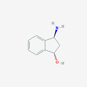 molecular formula C9H11NO B127375 (1S,3S)-3-Amino-2,3-dihydro-1H-inden-1-ol CAS No. 403671-98-7