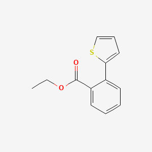 molecular formula C13H12O2S B1273751 2-噻吩-2-基苯甲酸乙酯 CAS No. 6072-48-6