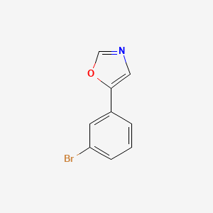 molecular formula C9H6BrNO B1273753 5-(3-溴苯基)-1,3-噁唑 CAS No. 243455-57-4