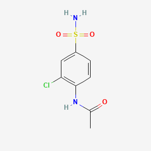 molecular formula C8H9ClN2O3S B1273755 乙酰胺，N-(4-(氨基磺酰基)-2-氯苯基)- CAS No. 68252-72-2
