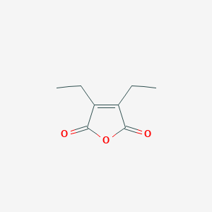 molecular formula C8H10O3 B12737567 3,4-Diethyl-2,5-furandione CAS No. 28843-39-2