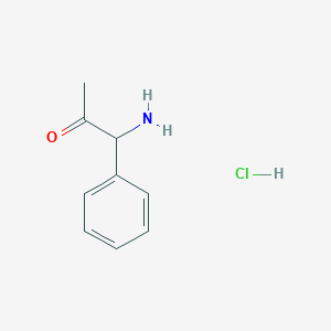 molecular formula C9H12ClNO B1273758 1-Amino-1-phenylpropan-2-one hydrochloride CAS No. 3904-16-3