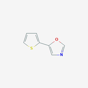 molecular formula C7H5NOS B1273760 5-(2-噻吩基)-1,3-噁唑 CAS No. 70380-70-0