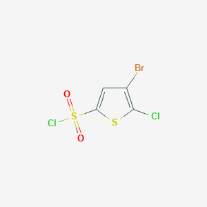 molecular formula C4HBrCl2O2S2 B1273761 4-Bromo-5-chlorothiophene-2-sulfonyl chloride CAS No. 166964-35-8