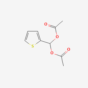 molecular formula C9H10O4S B1273767 (Acetyloxy)(thiophen-2-yl)methyl acetate CAS No. 63011-97-2