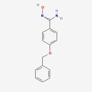 B1273768 N'-hydroxy-4-phenylmethoxybenzenecarboximidamide CAS No. 62536-94-1